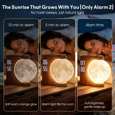 AIRIVO Moon Sunrise Alarm Clock