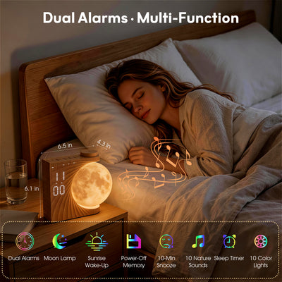 AIRIVO Moon Sunrise Alarm Clock