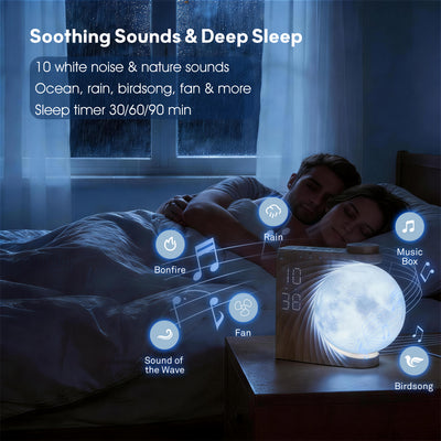 AIRIVO Moon Sunrise Alarm Clock